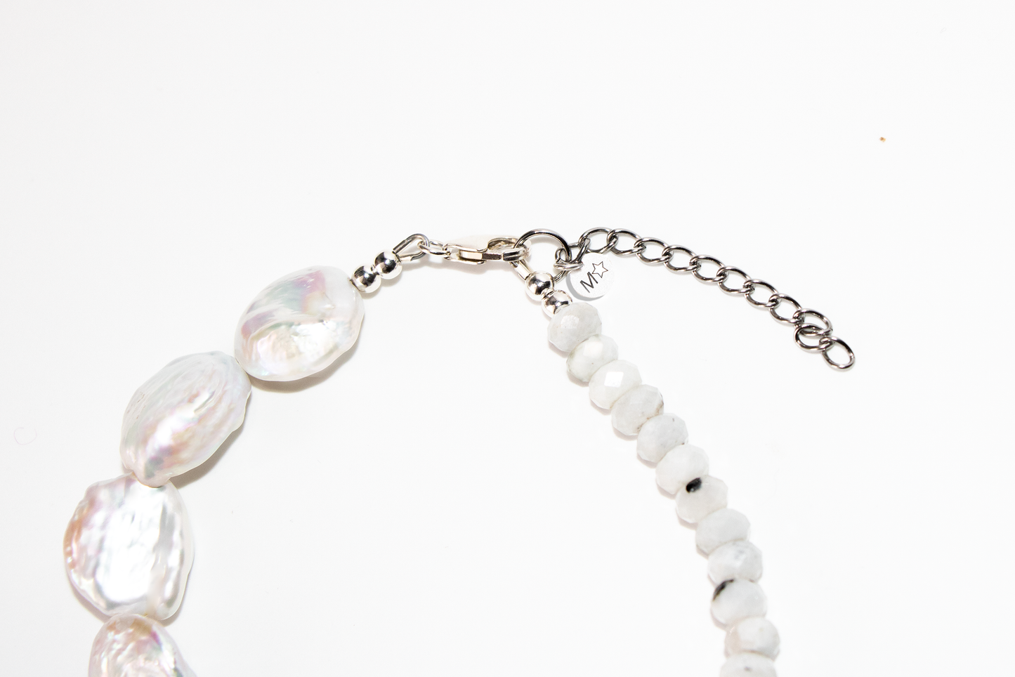 The Diana – Baroque coin pearl and moonstone bracelet