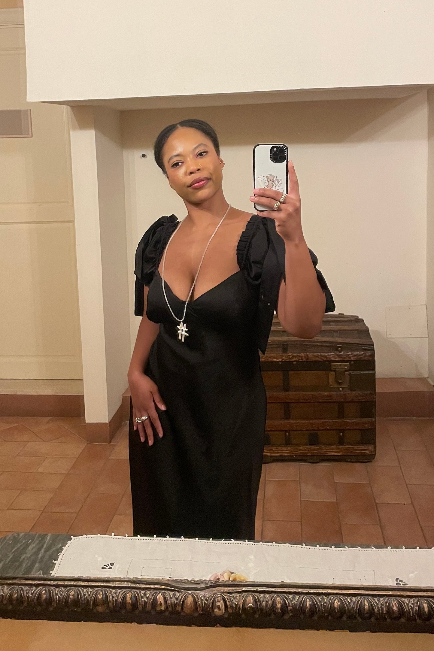 Moonstone Hashtag Pearl Necklace